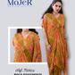 Mustard Printed Indo- Western