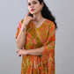 Mustard Printed Indo- Western