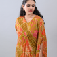 Mustard Printed Indo- Western