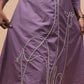 Lilac Giraffe Embroidered Kurti with Pants