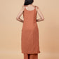 Rust-Orange Mirror Embroidered Kurta Set