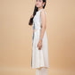 Ivory Parrot Embroidered Kurti Set