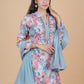 Pastel Floral Printed Kurta Set