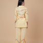 Yellow Camel Embroidered Co-Ord Set