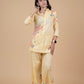 Yellow Camel Embroidered Co-Ord Set