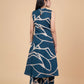 Ocean Teal Abstract Kurta Set