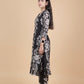 Black & White Floral Kurta Set
