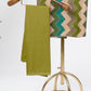 Green Zig-Zag Cotton Unstitched Suit Set