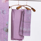 Linen Cotton Floral Lilac Suit Set