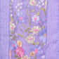 Lilac Floral Appliqué Unstitched Suit Set