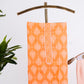 Orange Cotton Printed Suit Set
