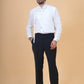 Men's White Cotton Rayon Designer Shirt