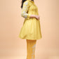 Yellow Pintuck Embroidered Kurta Set