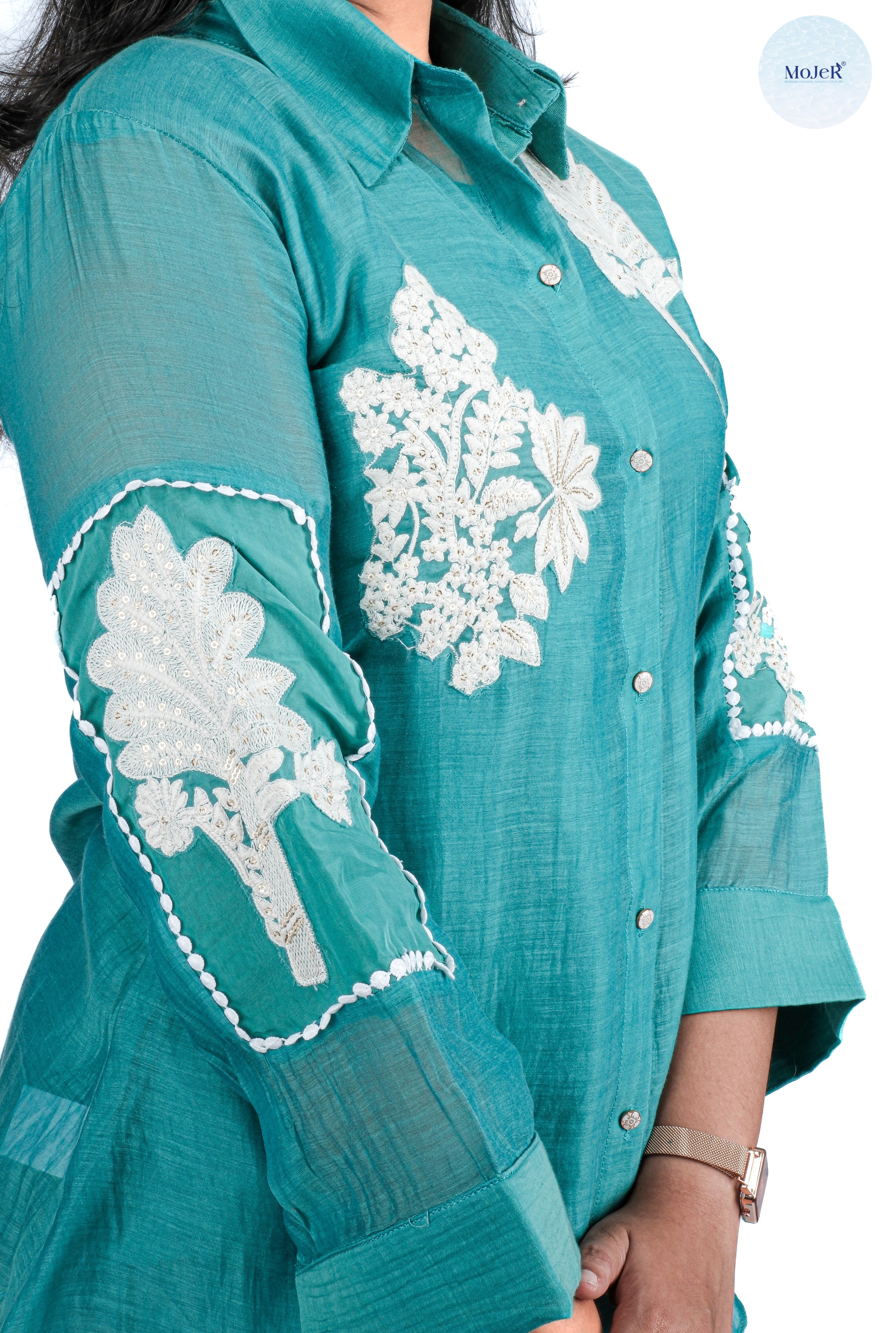 Green Embroidered Co-Ord