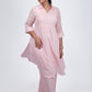 Baby Pink Polka Dot Kurta Set