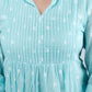 Aqua Blue Polka Dot Kurta Set