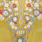 Yellow Floral Embroidered Kurta Set with Pants