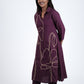 Purple Artistic Floral Kurta Set
