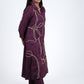 Purple Artistic Floral Kurta Set