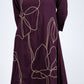 Purple Artistic Floral Kurta Set
