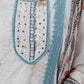 Ivory Blue Artistic Embroidered Kurta Set with Printed Dupatta