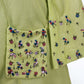 Lime Green Kota Fabric Embroidered Tunic Set with Sling Bag