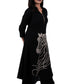 Black Artistic Horse Embroidered Kurta Set