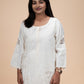 Cream Floral Embroidered Kurta Set