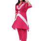 Pink Tie-Dye Embroidered Kurta Set